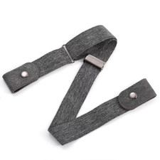 Canvas Adjustable Elastic Waist Band Invisible Belt Buckle-Free Belts for Women