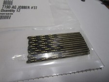 #37 HSS 135° Split Point Black and Gold Finish Jobber Drill QTY 12