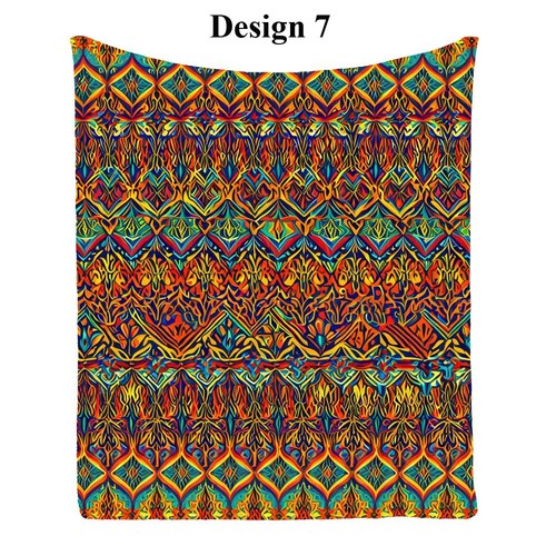 Ethnic Flower Geometric Warm Bedspread Sofa Throw Blanket Holiday Birthday Gift - Picture 16 of 18