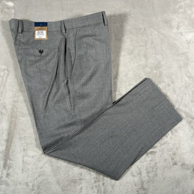 New Charles Tyrwhitt Italian Suit Trousers Pants Mens 36W/U Gray Wool Slim NWT