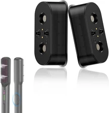 MSDS Approved 2Pcs Steam Hair Straightener Brush Essential B-black-hair Oil 