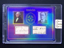 2025 Eternal Revelation George Washington/Franklin D.Roosevelt 2 Relic Blue /75