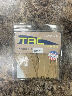 TAC Vanes Matrix 2.25'' Shield Cut For Hunting Tan 36 Pack