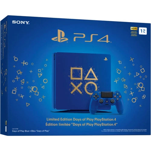 Sony PlayStation 4 Slim Console - Days of Play Limited Edition Bundle - Blue - 1
