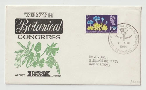 7/8/1964 UK GB Cover - Botanical Congress - Edinburgh Special Postmark