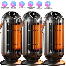 1/2/3PCS Space Heater with Remote 2000W Electric Space Heater W/ Thermostat