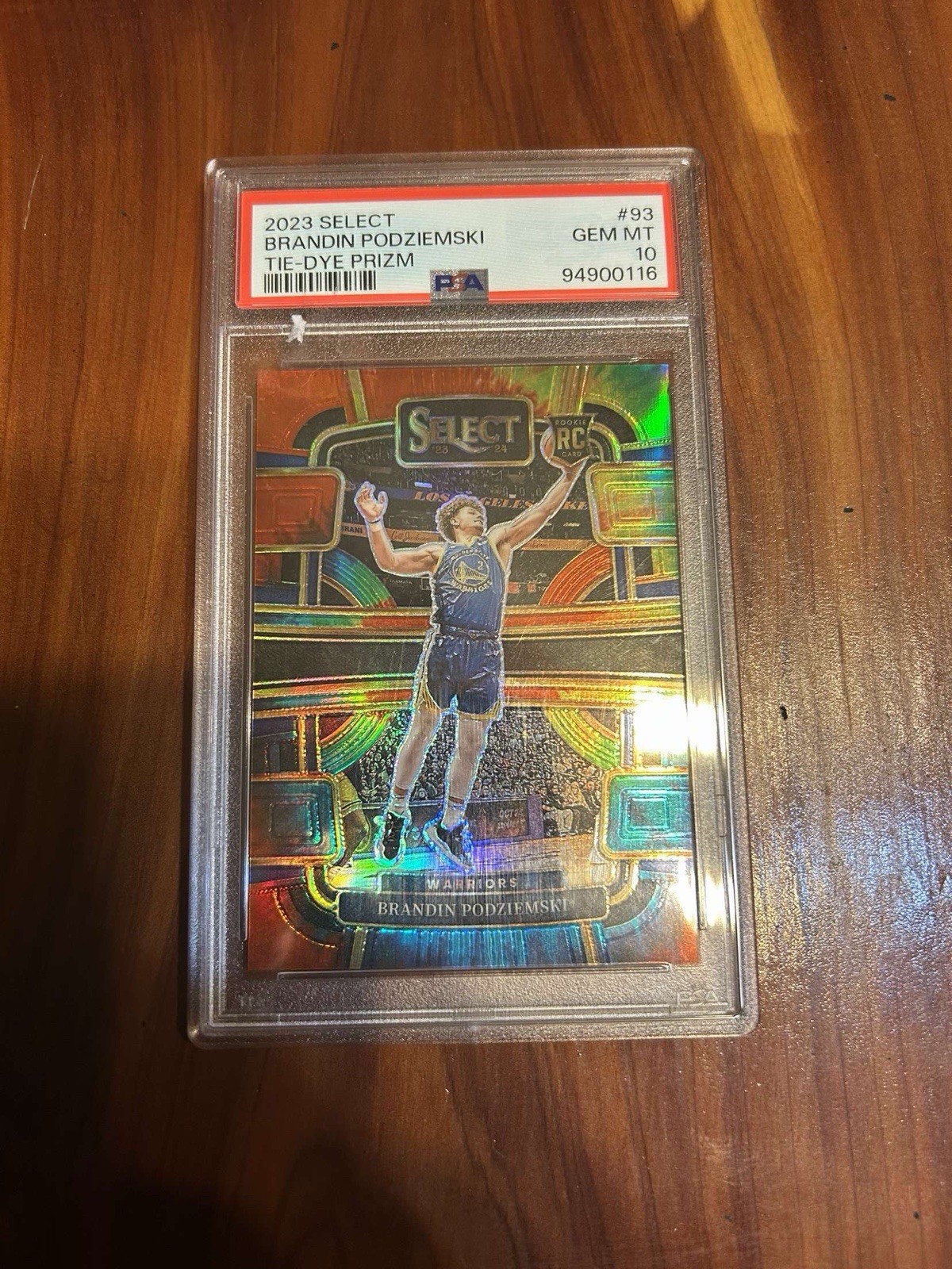 2023-24 Panini Select - Concourse Brandin Podziemski #93 Tie-Dye Prizm /25 (RC)