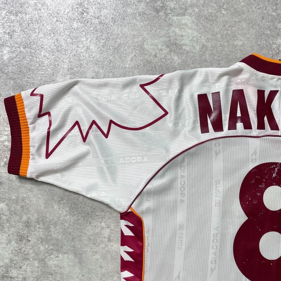Official AS Roma 99 00 Away Shirt Nakata Number 8 Size XL