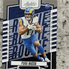 Panini 2023 Absolute Rookie Black Puka Nacua #189 Los Angeles Rams NFL Card
