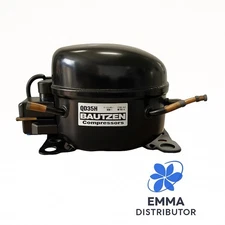 Bautzen Refrigeration Compressor 1/8HP 93 W 110V/1Ph/60Hz MLBP 3 Tubes