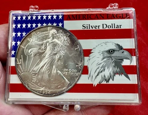 1994 Uncirculated American Silver Eagle Liberty 1 Troy Oz .999 Fine Silver