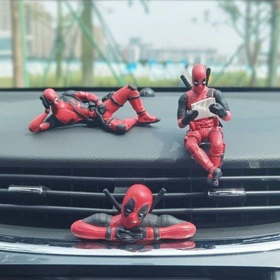 3Pcs Collectible Deadpool Action Figure Perfect Gift for Kids and car decoration
