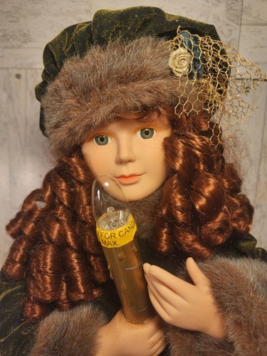 VICTORIAN DRESS VINTAGE DOLL 24 "Telco Animated Motionette Lady Girl - Picture 2 of 19