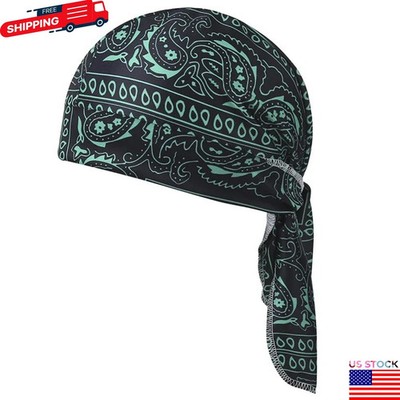 Elastic Motorcycle Wrap Biker Du Bandana Paisley Doo Rag Head Skull Cap Durag