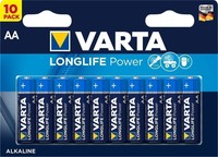 5X Varta Longlife Power Alkaline Batterie Aa Mignon LR6 4906 10Er Blister