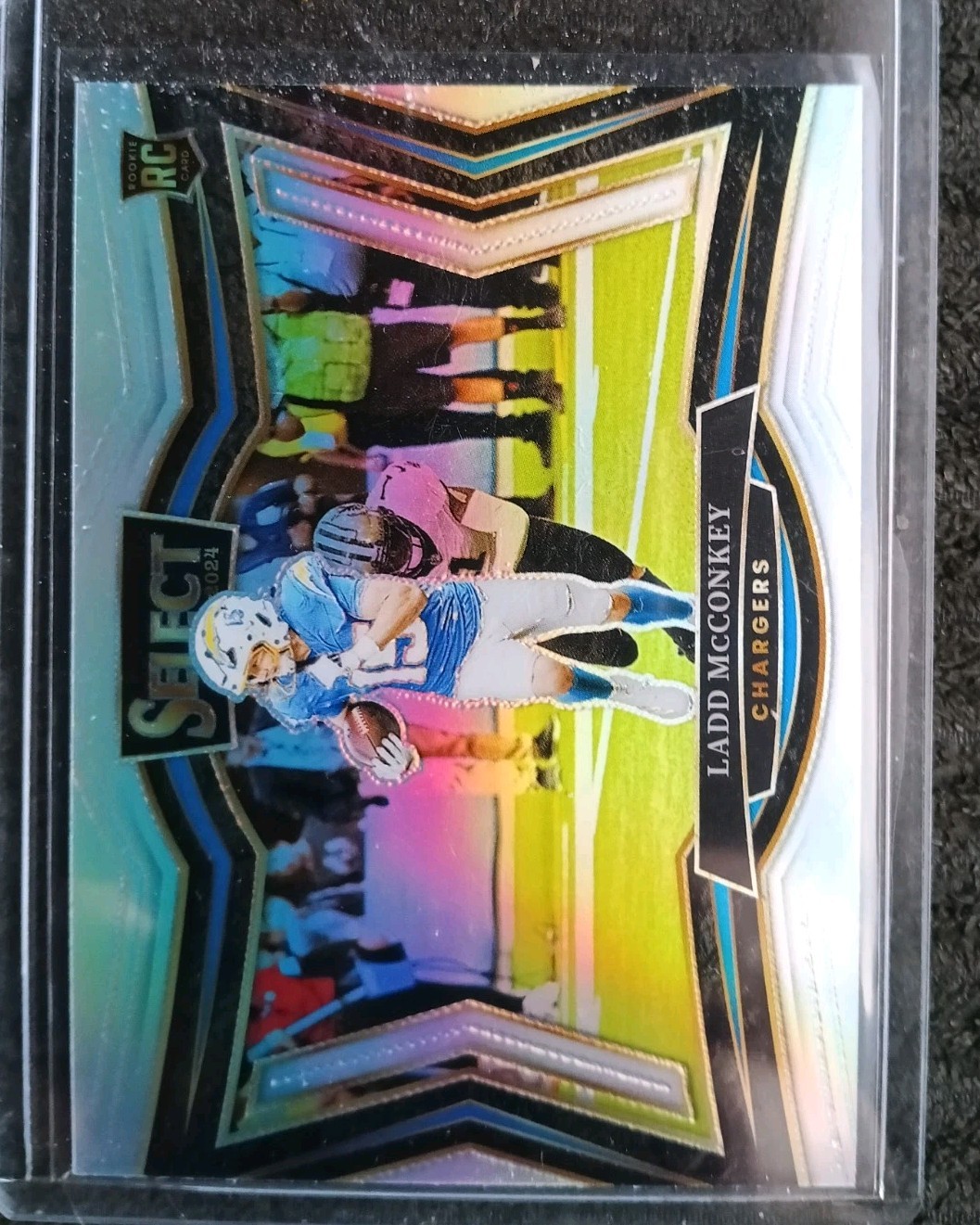 2024 Panini Select field Level Ladd McConkey #478 Silver Prizm (RC)