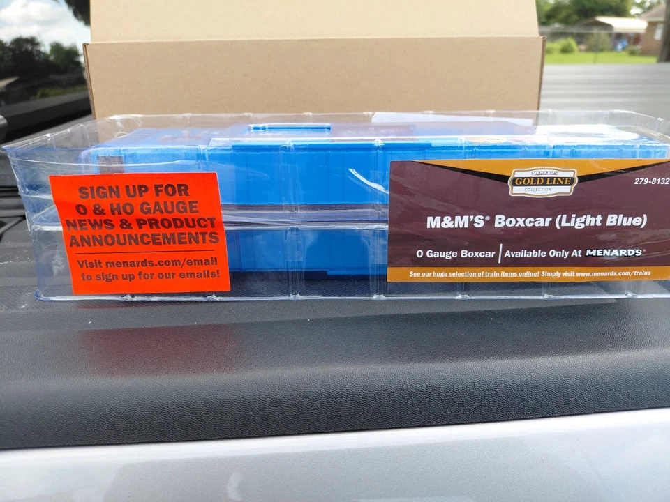 Menards 279-8132 M & M M&M's Candy Box Car Light Blue O 027 New Sealed in box - Image 4 of 4