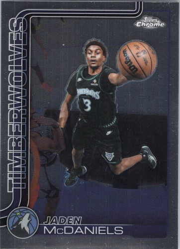 Jaden McDaniels – 2025-26 Topps Chrome Updates Basketball · Base Cards #126 Jaden McDaniels