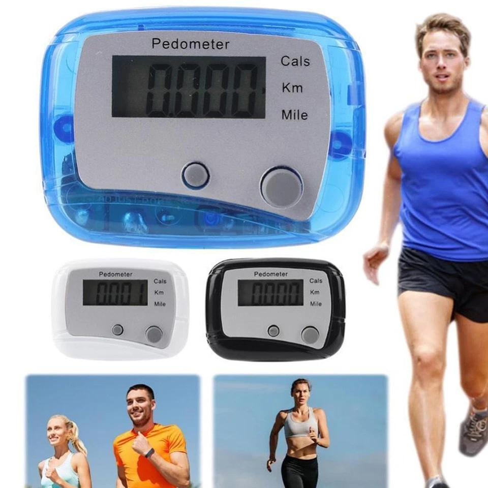 LCD Schrittzähler Laufen Joggen Clip einfache Bedienung Pedometer - Bild 3 von 4