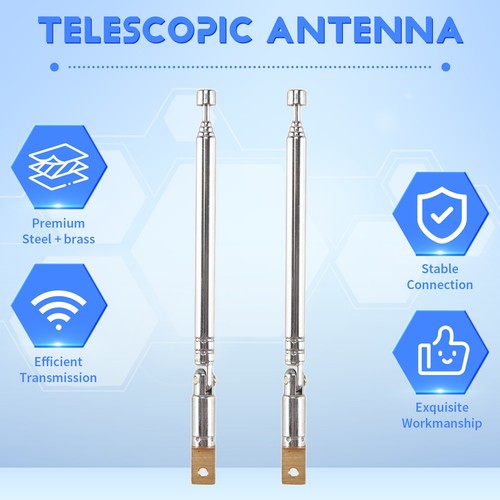 2 szt. Zamiennik 25,4cm 10 cali 5-sekcyjna antena teleskopowa do 2025 roku - Zdjęcie 3 z 7