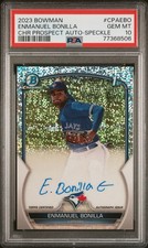 Enmanuel Bonilla  /299 Rookie Auto Speckle 1st Bowman PSA 10 GEM MINT RC