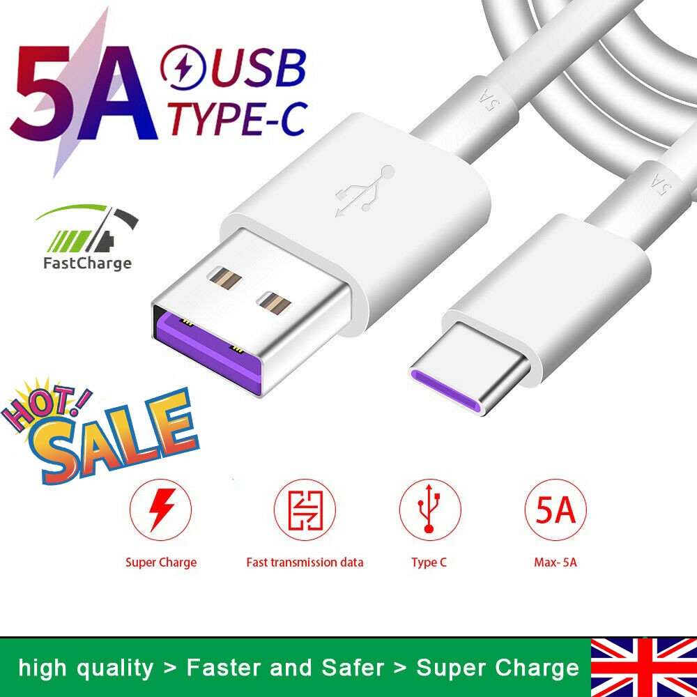 Type C USB-C Charger For Samsung Galaxy S8 S9 S10 HUAWEIData Fast Charging Cable