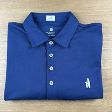 Johnnie-O Fairway Performance Mesh Cadet Blue Golf Polo Men  s Medium M