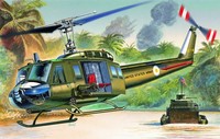 The Hobby Company Italeri 1247S UH-1D Slick Helicopter Model Kit (Us Import)