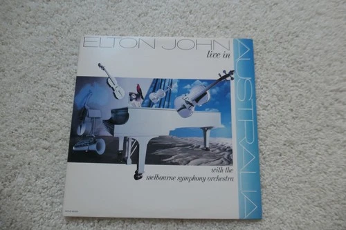 Elton John - Live in Australia - Vinyl 2LP SET - 1987 Record Vintage original LP