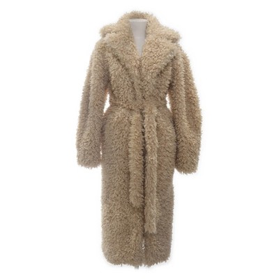 H&M, Wintermantel, Damen, Größe: S, Beige, Polyester, Plüsch #vyg