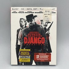 Django Unchained   Blu-Ray  DVD   2012   W/Slipcover   New  Sealed  
