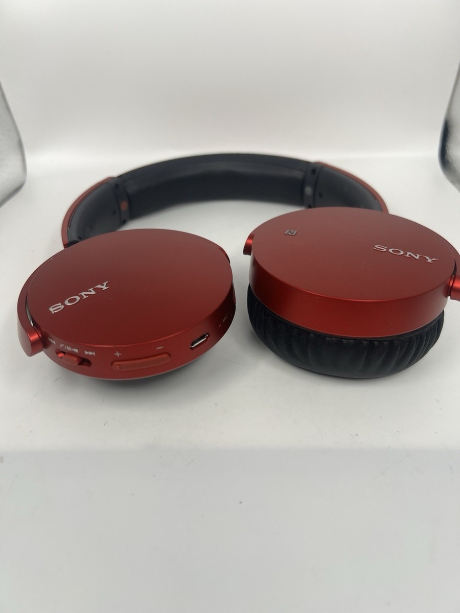 【新品】SONY MDR-XB650BT WIRELESS Bluetooth Sony MDR-XB650BT Extra Bass Wireless Bluetooth Headphones Red