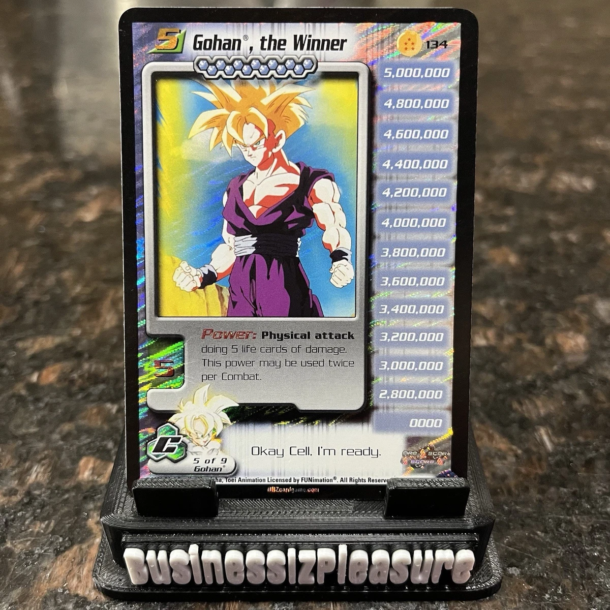 Preços baixos em Dragon Ball CCG RARO Cartões Individuais de jogo
