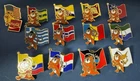 Coca-Cola Olympic Pins Lot 13 Hodori Tiger Flag Set Seoul 1988 Vintage Sponsor