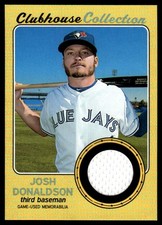2018 Topps Heritage Clubhouse Collection Relics Gold Josh Donaldson 93/99