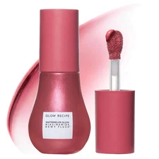 Glowy Blush for Cheeks Niacinamide Dewy Flush Tinted Liquid Blush Serum