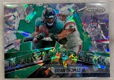 2025 Panini Prizm- BRIAN THOMAS JR.- #7 Prizm Break Green Cracked Ice | Jaguars 