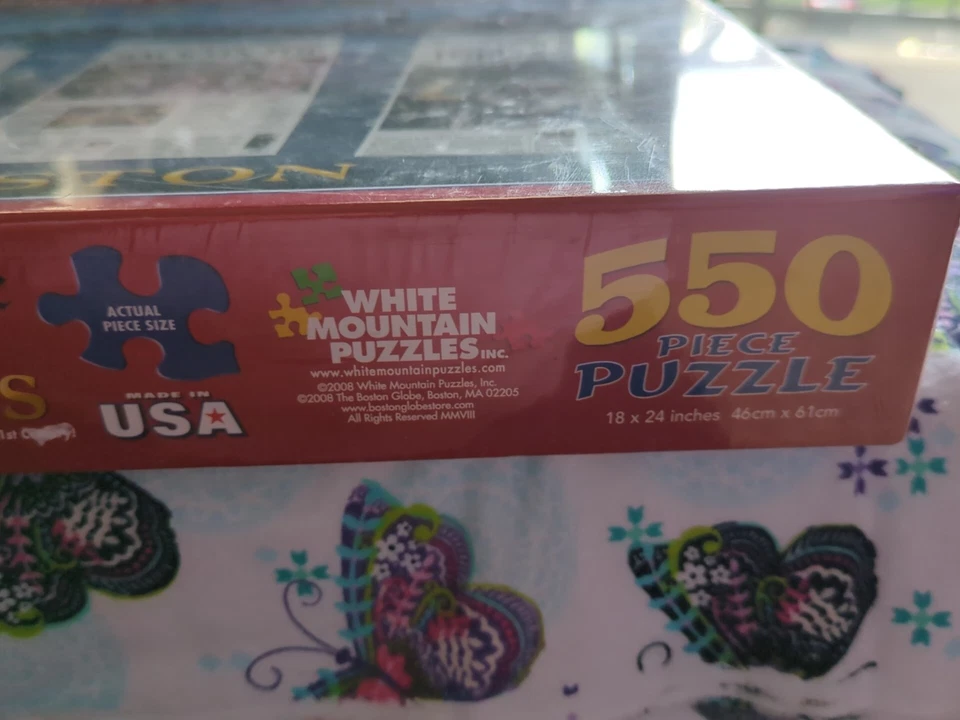 Rompecabezas completo 2008 difícil de encontrar City of Champions Medias Rojas Celtics 550 piezas Boston Globe Foto 4 de 4