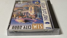 SimCity 2000 (Sega Saturn, 1995) Tested W/reg Card
