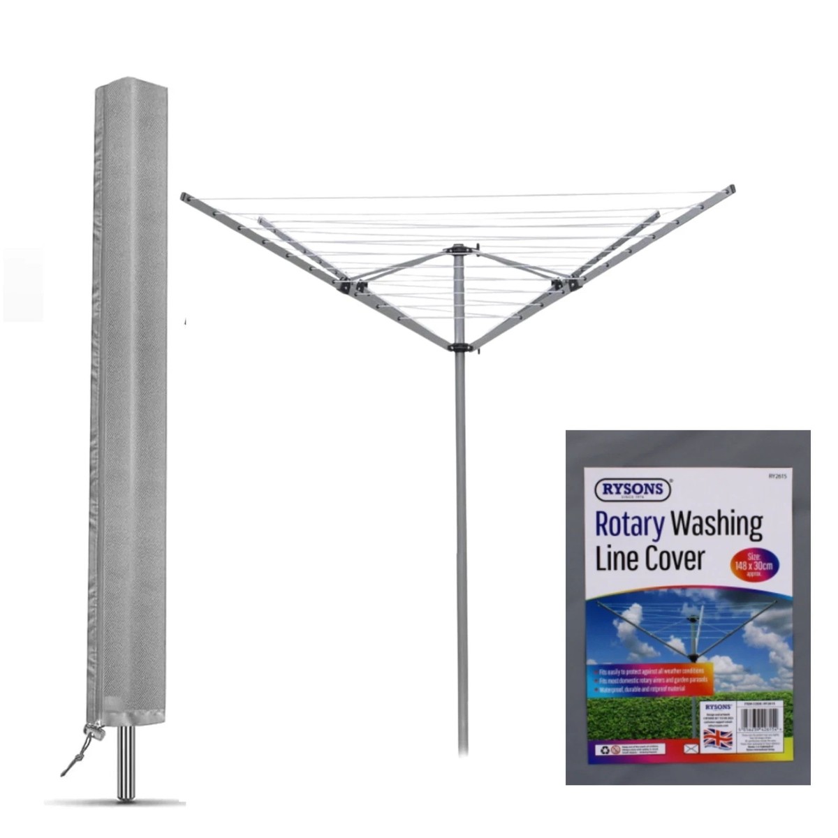 Rotary Washing Line Cover Waterproof Outdoor Airer Dryer Parasol