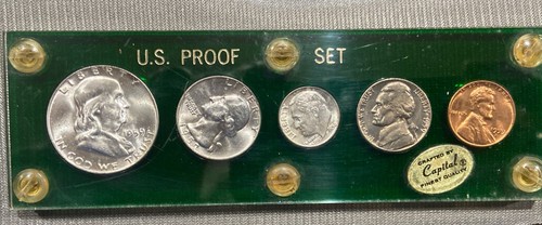 1959 U.S. Silver Proof Set Complete 5-Coin in holder- US Silver Coin - 第 1/2 張圖片