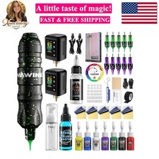 Tattoo Gun Tattoo Kit with Power Supply LCD digital 3.7V Lithium Battery 1600...