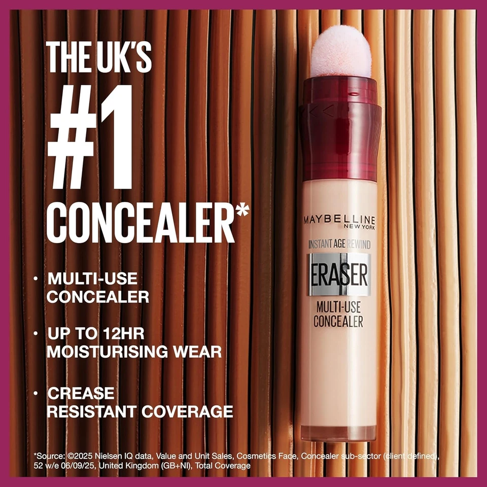 maybelline Concealer Instant anti Age Eraser Eye Concealer, Dark Circles and Ble - Image 2 of 4
