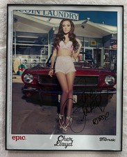 Cher Lloyd - Photo dédicacée signée 8 x 10 (veut U Back) réimpression - encadrée
