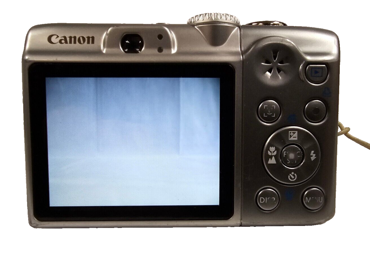 Working Canon PowerShot A1100 IS 12.1MP Silver Digital Camera 4x