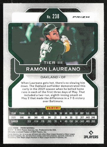 2022 Panini Prizm #238 Ramon Laureano Purple Prizm - Picture 2 of 2