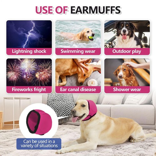 No Flap Ear Wraps Dogs Dog Quiet Ears Noise Protection Waterproof Earmuffs - Picture 11 of 20