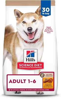 Hill's Science Diet Adult No Corn, Wheat or Soy Chicken Dry Dog Food, 30 lb