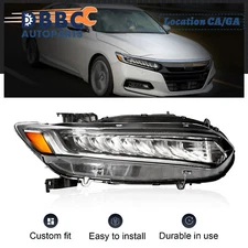 Full LED Headlight Assembly for 2018 2022 Honda Accord Right Side RH 33100TVAA11