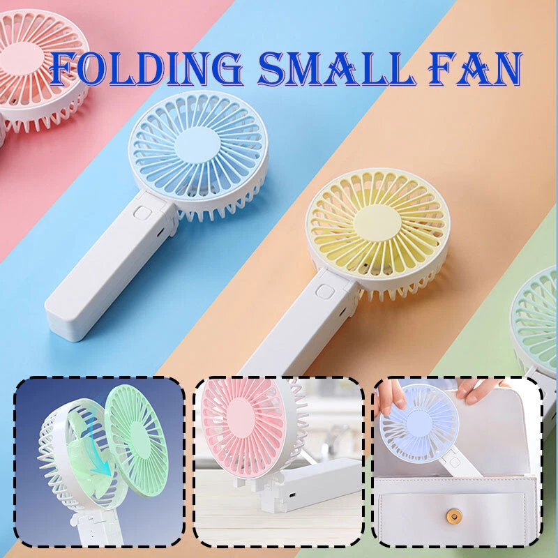 Mini Handheld Fan USB Desk Fan Mini Personal Fan Portable Folding Fan for Q  | eBay
